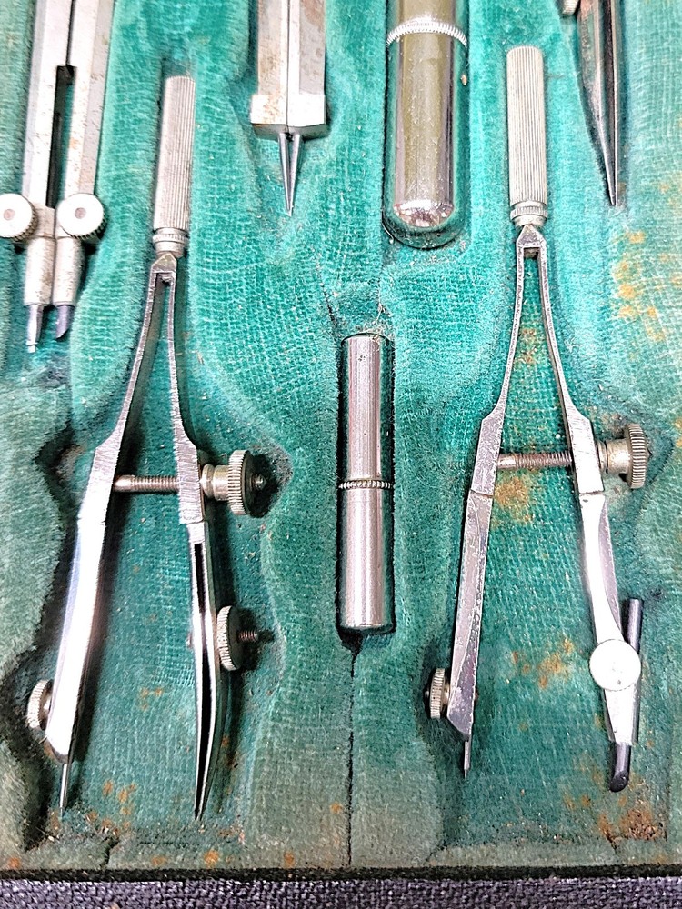 VINTAGE 1940s ECCO GERMANY DRAFTING SET 09524 1/2 - COMPLETE