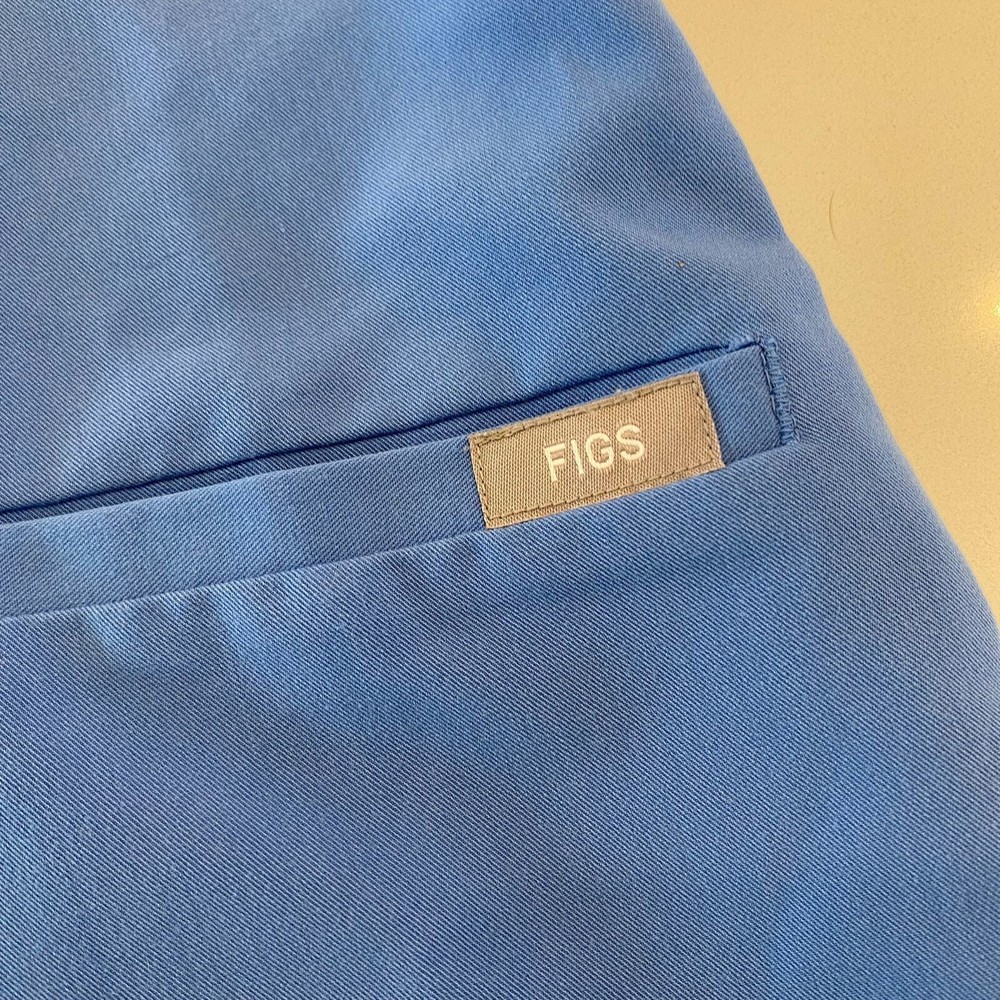 Figs Casma Three-Pocket Scrub Top Blue Size XXS