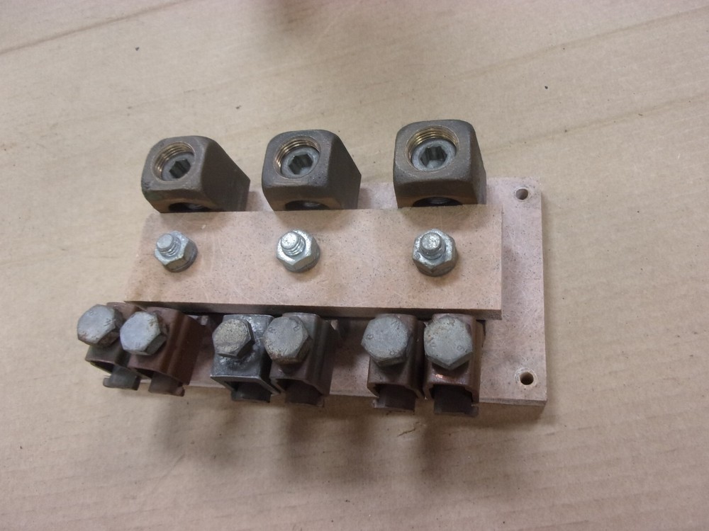 Motor Generator Input Output Buss Line Connection Terminal Board 3Ph 6-4/0 Wire