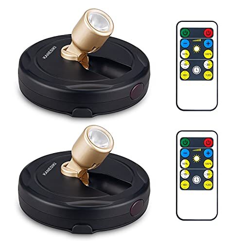 Spotlight Battery Operated Wireless LED Puck Light Dimmable Accent Spot Light...