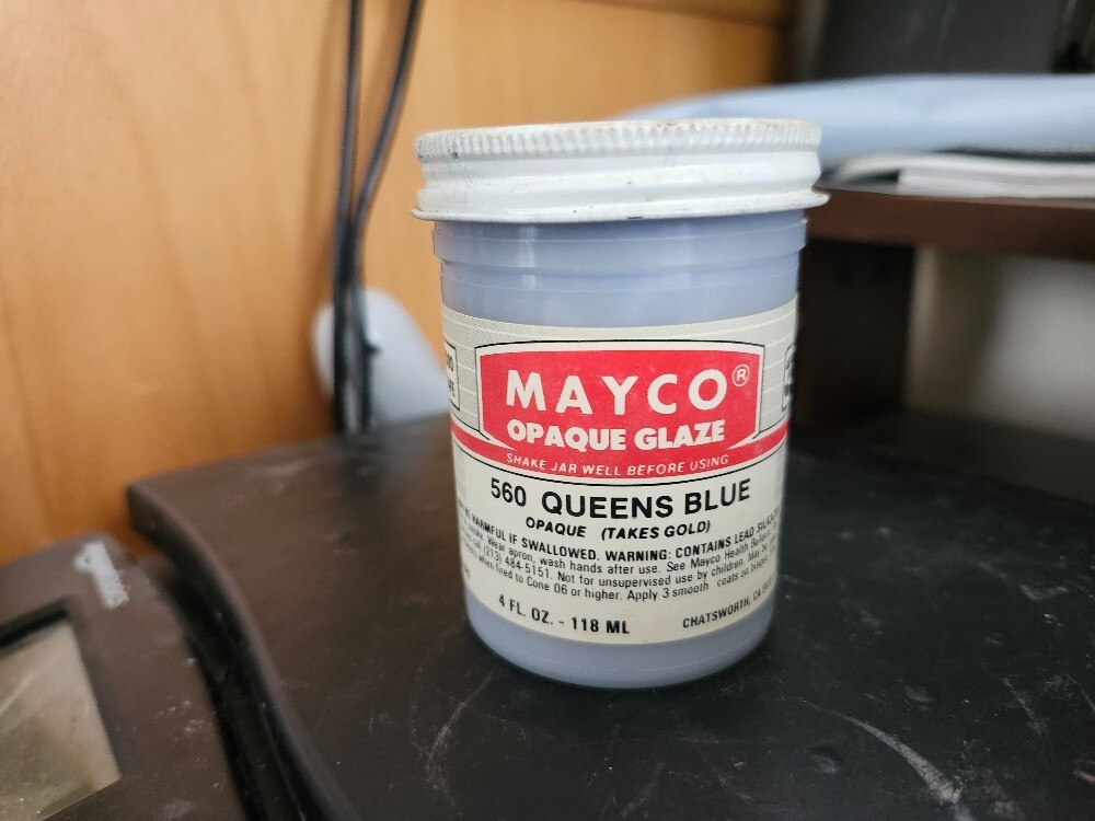 Mayco Ceramic Glaze -Queens Blue- #560 - 4 oz.