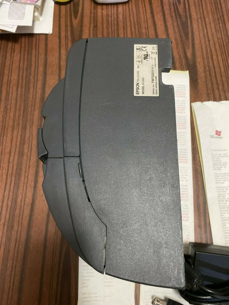 EPSON TM-U220B Ethernet KITCHEN RECEIPT POS PRINTER POWER SUPPLY Auto-Cut