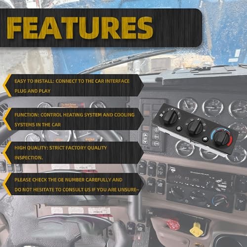 Q21-6012 Trucks AC Heater Climate Control Panel Compatible with 2008-2015