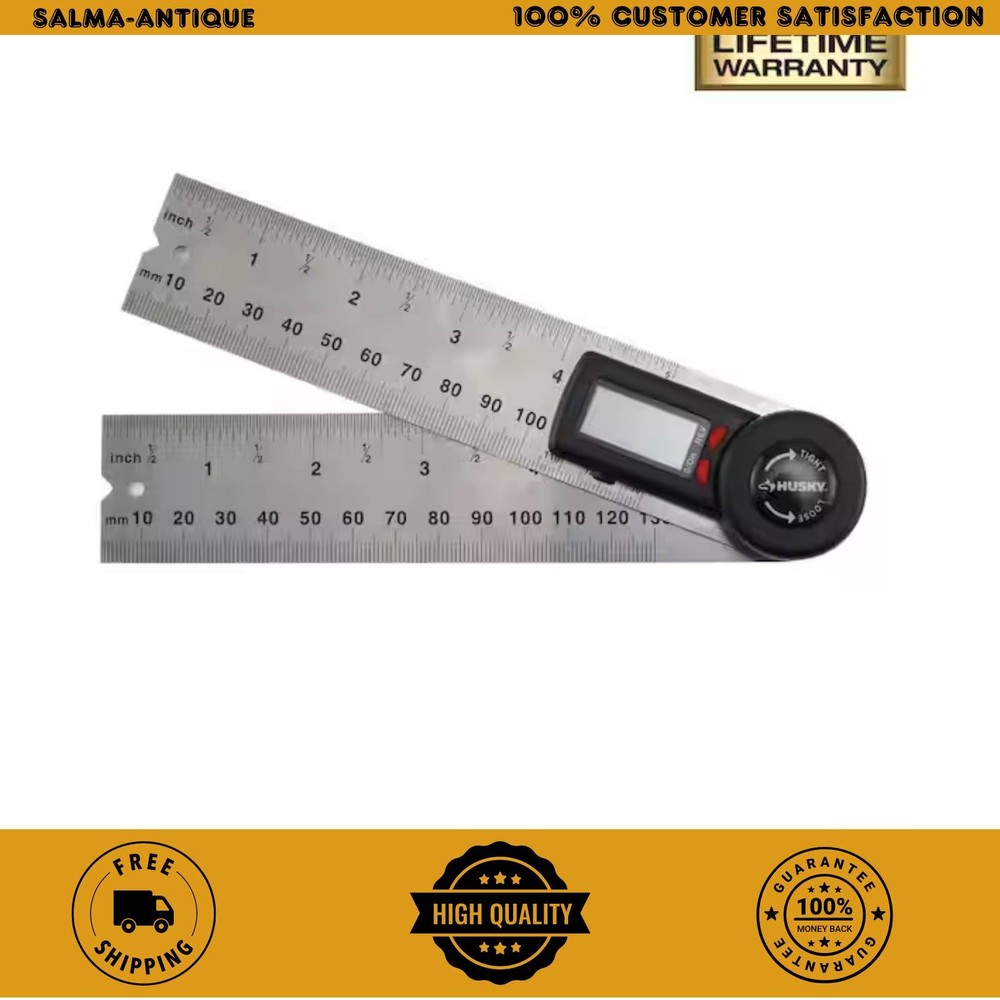 Husky Digital 5" Angle Finder Measuring Tool w/ LCD Screen & Lock Function