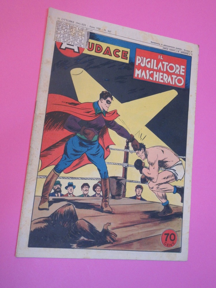BOLD BOOK No. 367 Bonelli 1941 THE MASKED BOXER ORIGINAL!!