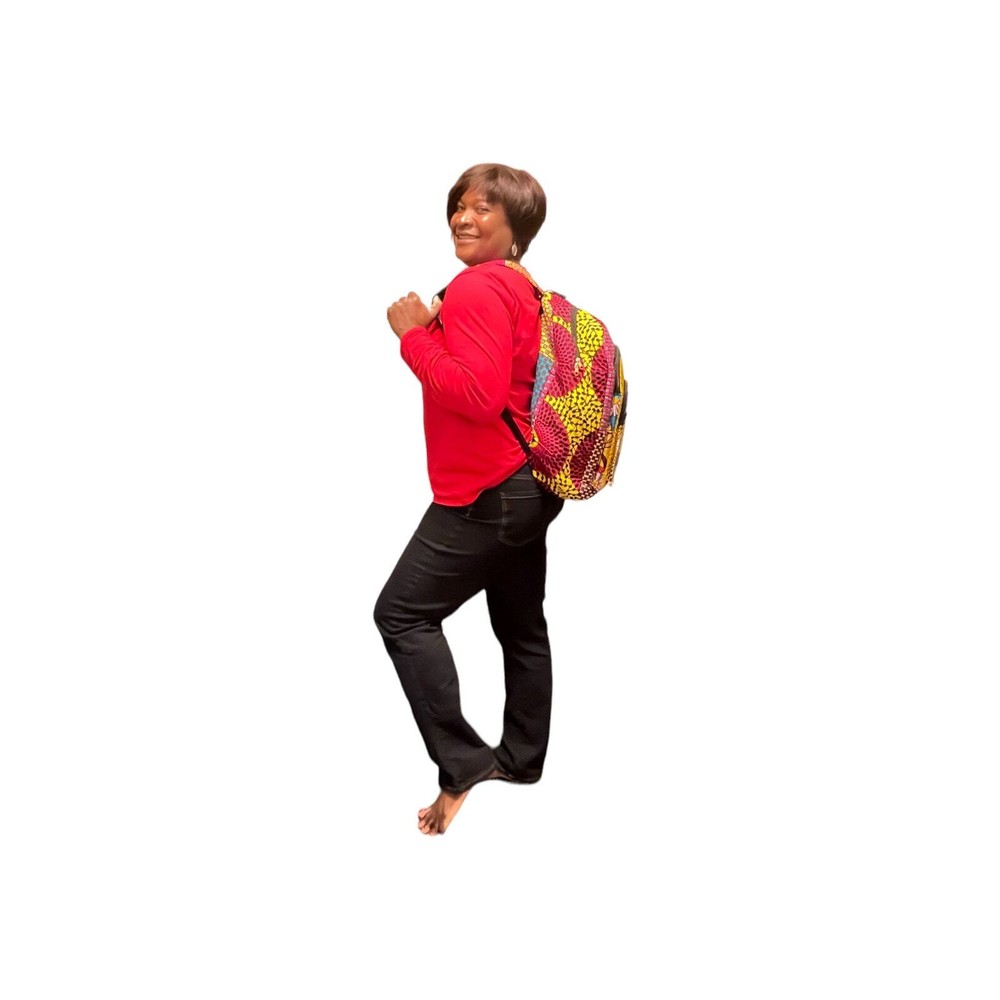Adult Ankara Patchwork African print backpack