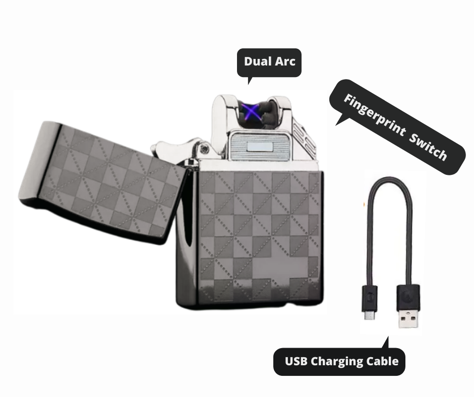 Electric lighter Windproof USB Rechargeable