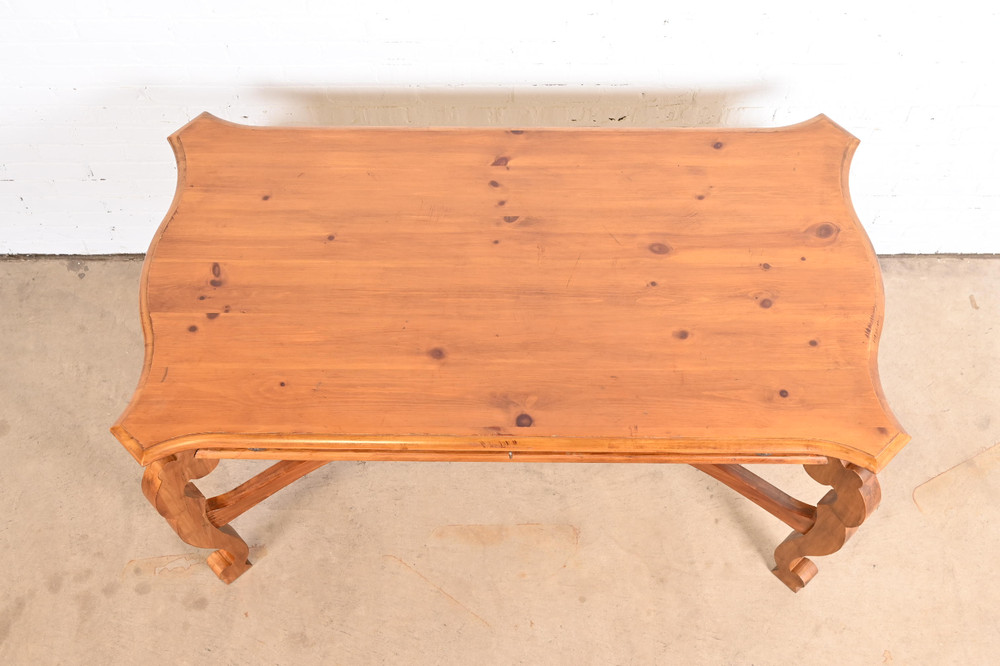 Romweber Spanish Baroque Carved Pine Writing Desk