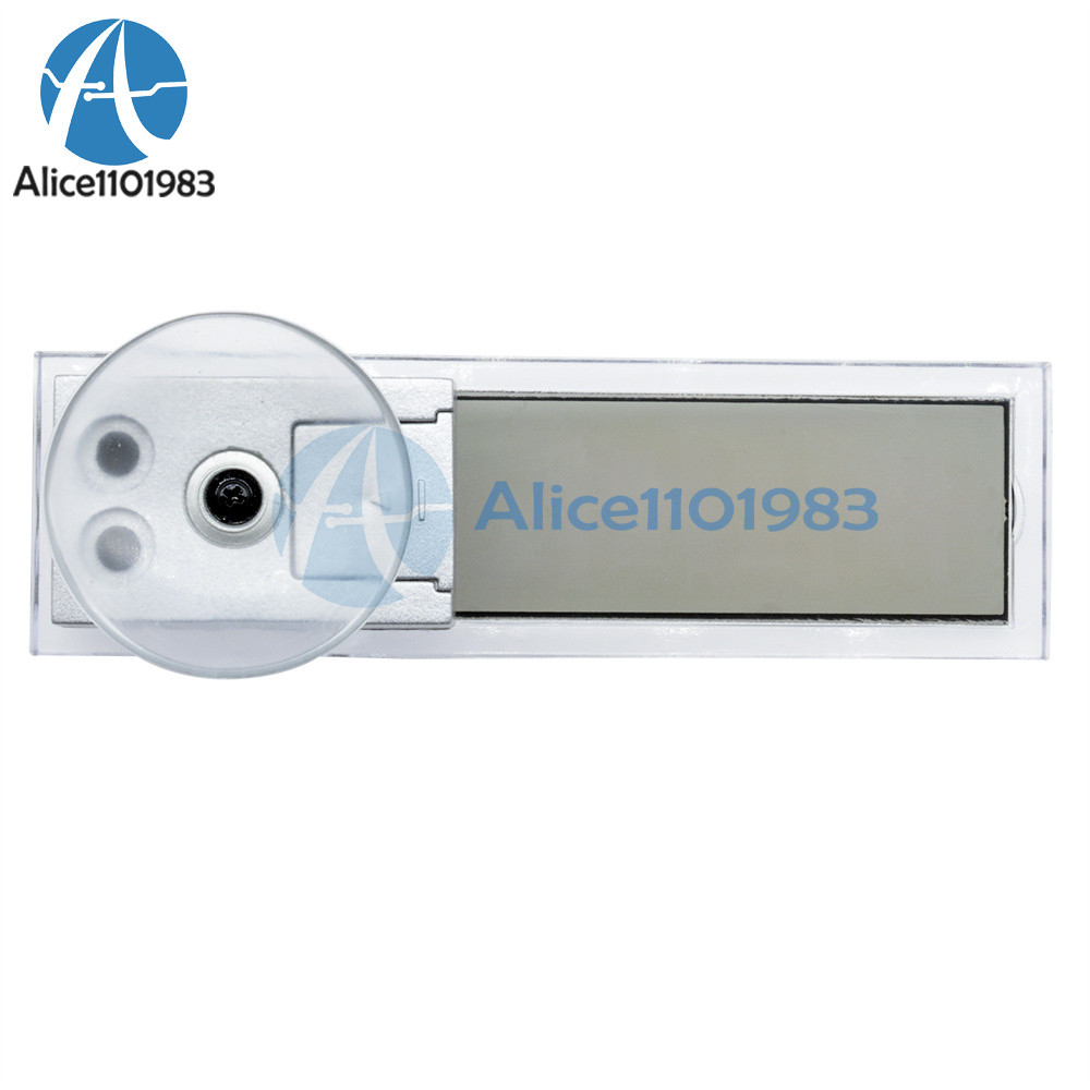 Vehicle Car View Mirror Suction Cup Digital LCD Temperature Thermometer