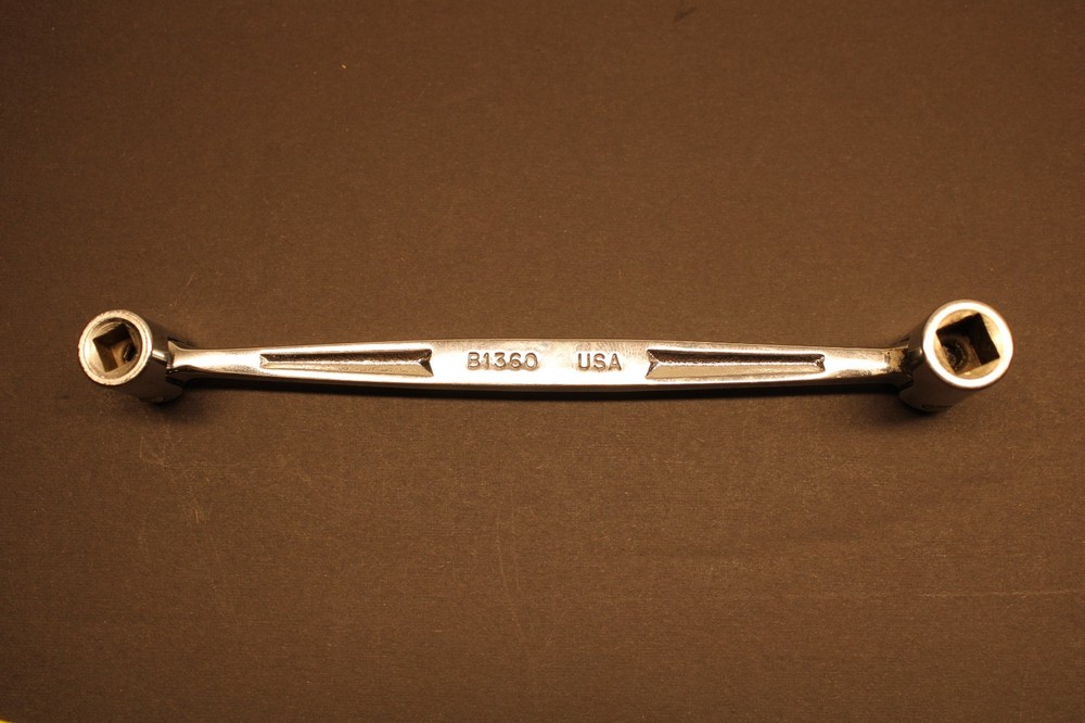 USED Snap-on Double Ended Flex head Box End B1360 BRAKE ADJUSTMENT WRENCH