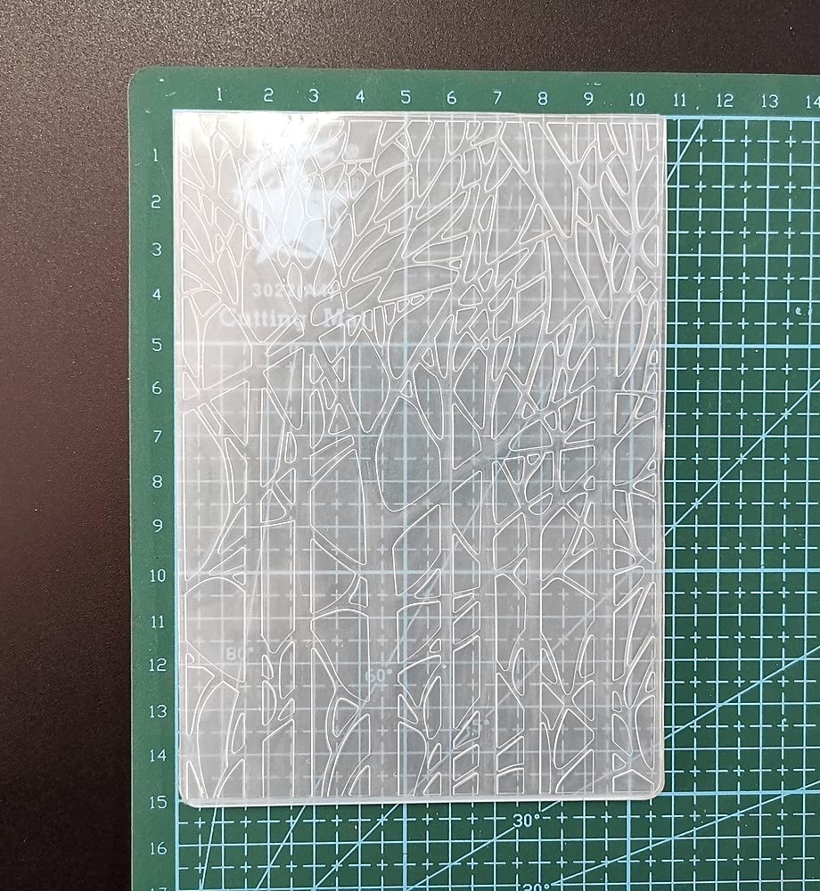 Merry Christmas Forest Tree Plastic Embossing Folders for Card Making Scrapbo...