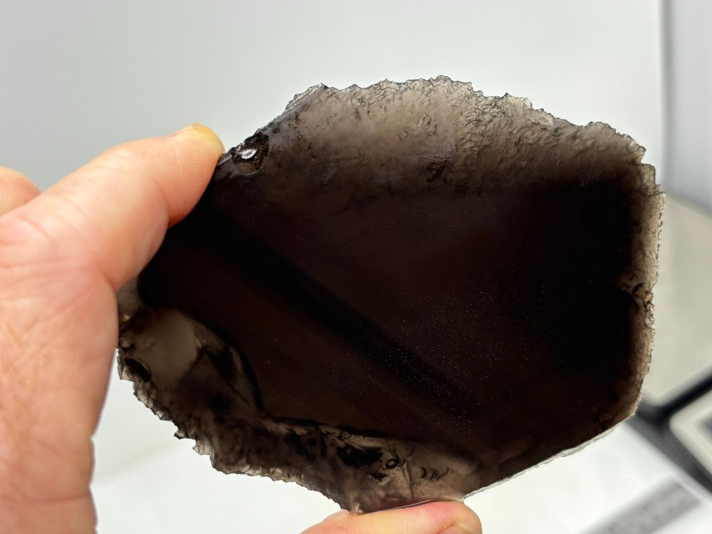 Black Obsidian Slab Lapidary Cabbing Knapping Combo ship avail