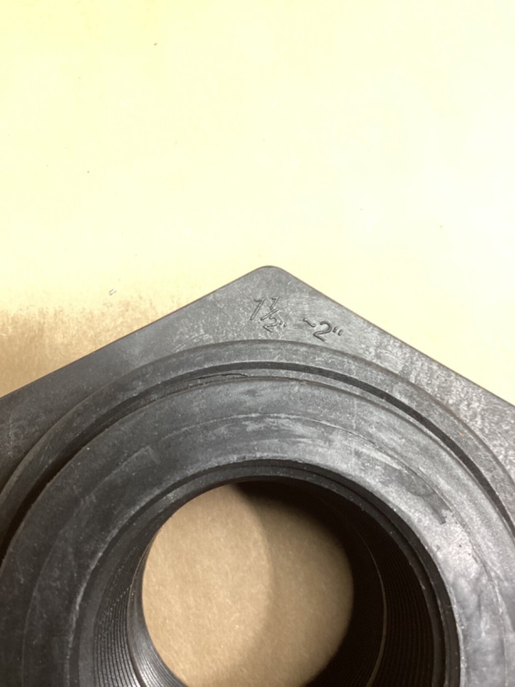 1-1/2” PVC Bulkhead Fitting Reverse Threaded #4009M60