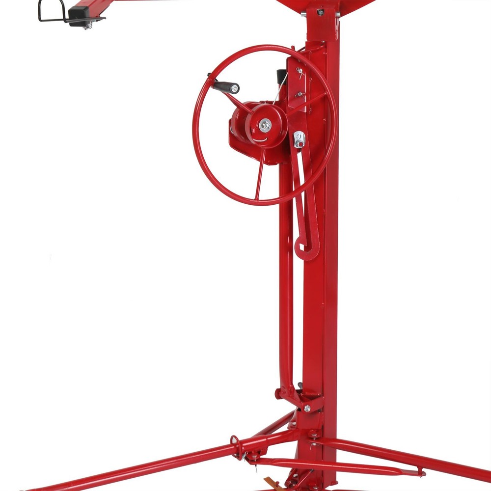 16' Drywall Panel Lifter Hoist Jack Rolling Caster Lockable DIY Tool