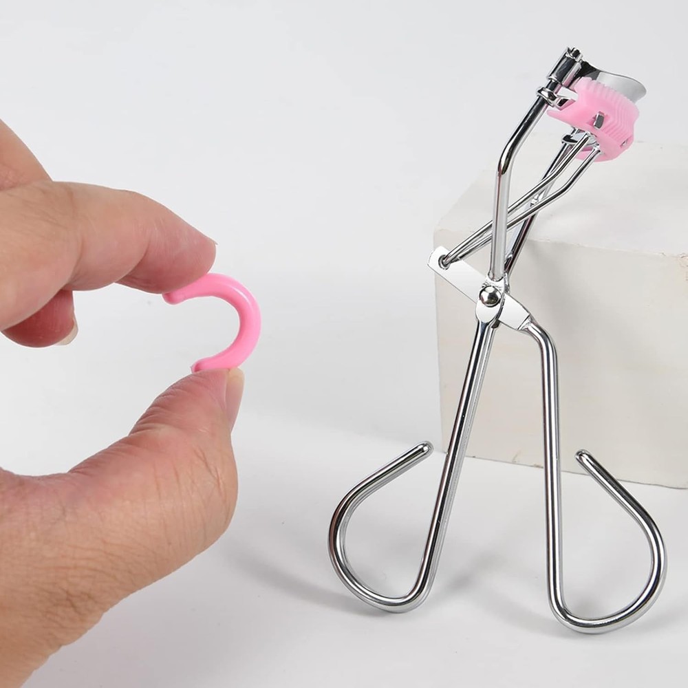 Black Eyelash Curler with Comb Manual Press for Makeup Brushes Tools Lashes