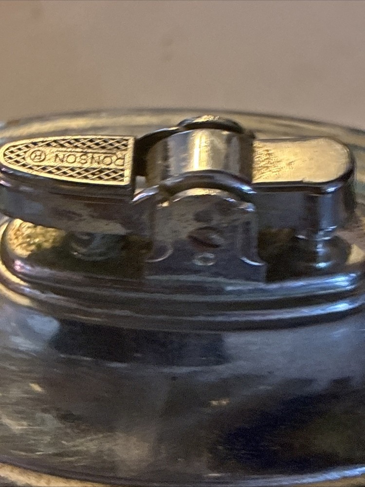 Vintage Ronson Tempo Table Lighter Chrome USA