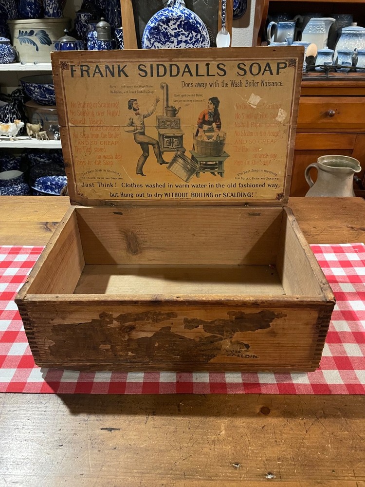 Antique FRANK SIDDALLS SOAP Box