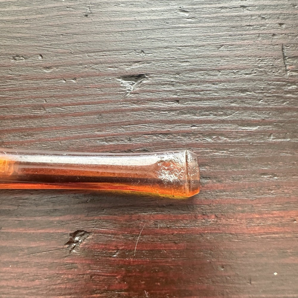 Vintage Corn Cob Pipe Diplomat Straight Amber Clear Stem