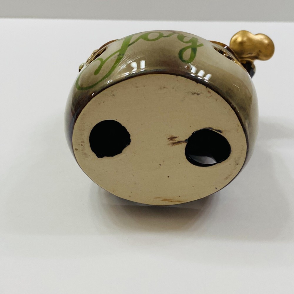 Snowman Ceramic Votive Holder 5 1/2 Inches