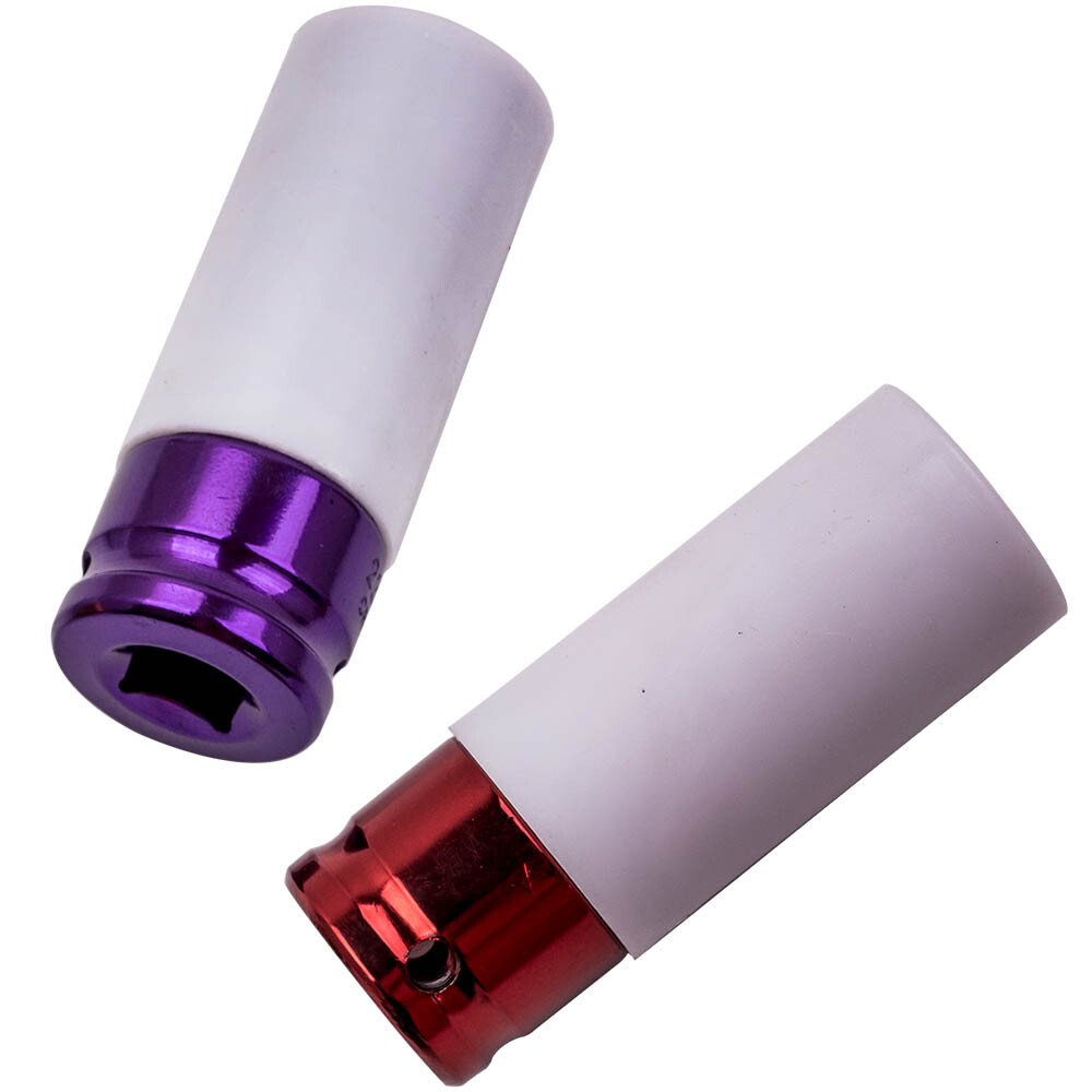 5PC 1/2" Lug Nut Socket Set Impact Soc Thin Wall Socket Wheel Protector kit