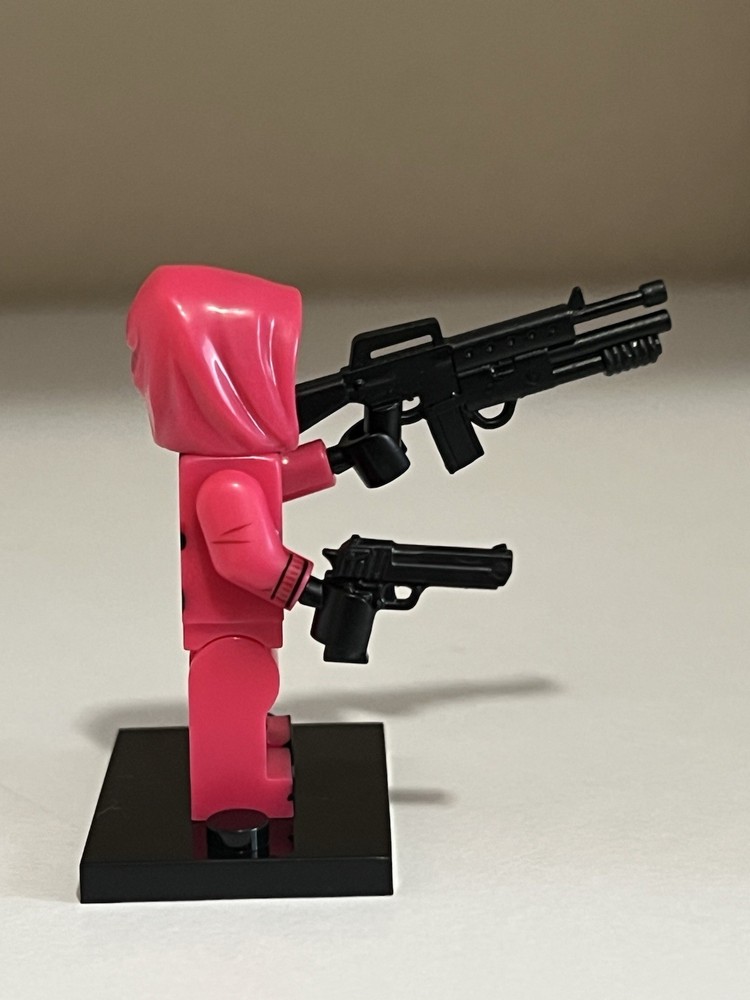 Squid Game Triangle Mask Guard Minifigure Custom