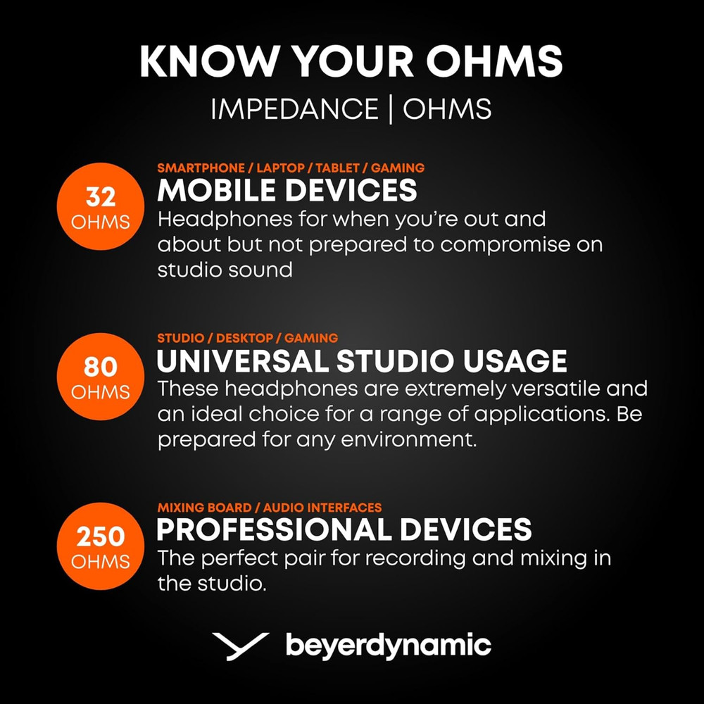 DT 770 Studio, 80 Ohm, Closed Back, over Ear, Wired Professional Studio Headphon