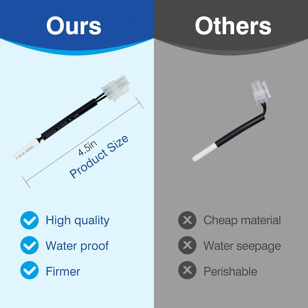 WPW10384183 W10384183 Refrigerator Thermistor - Replacement Parts Compatible wit