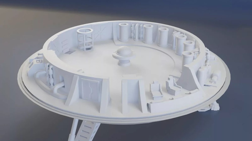 LOST IN SPACE JUPITER 2 - 6-inch diameter includes Upper + Lower Levels 3D Print