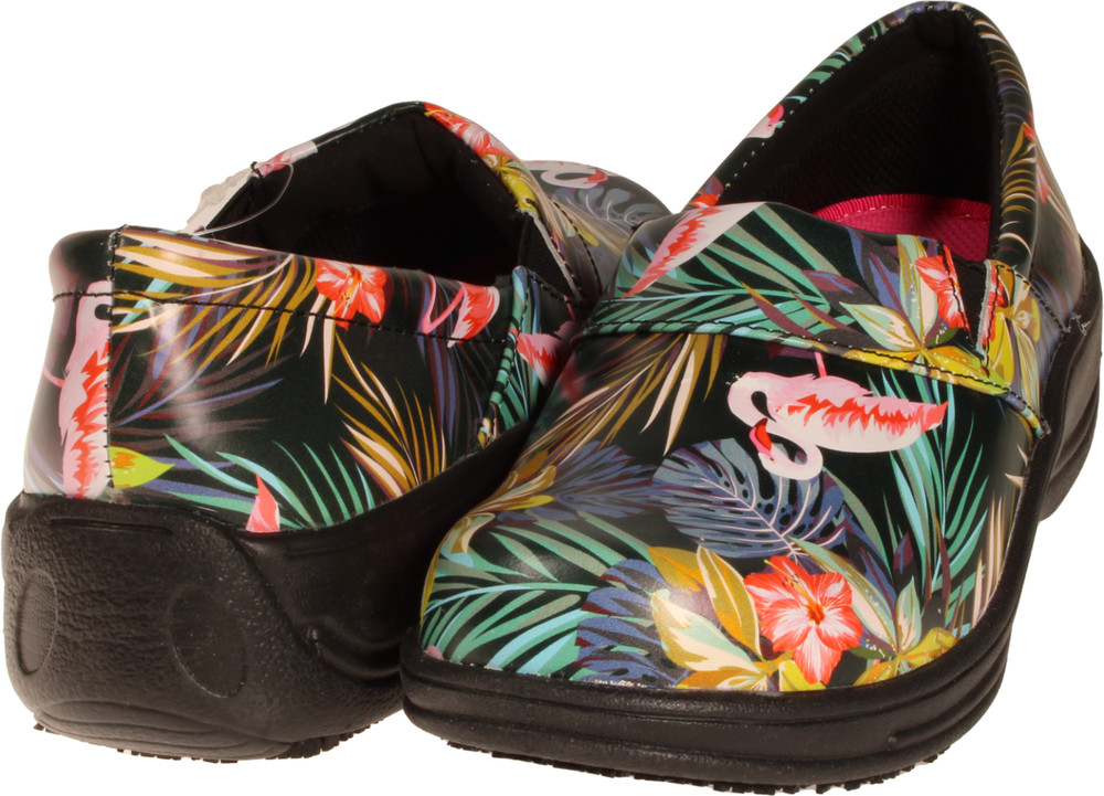 Laforst Rachel Womens Slip Resistant Work Clog Print Leather US Size 6