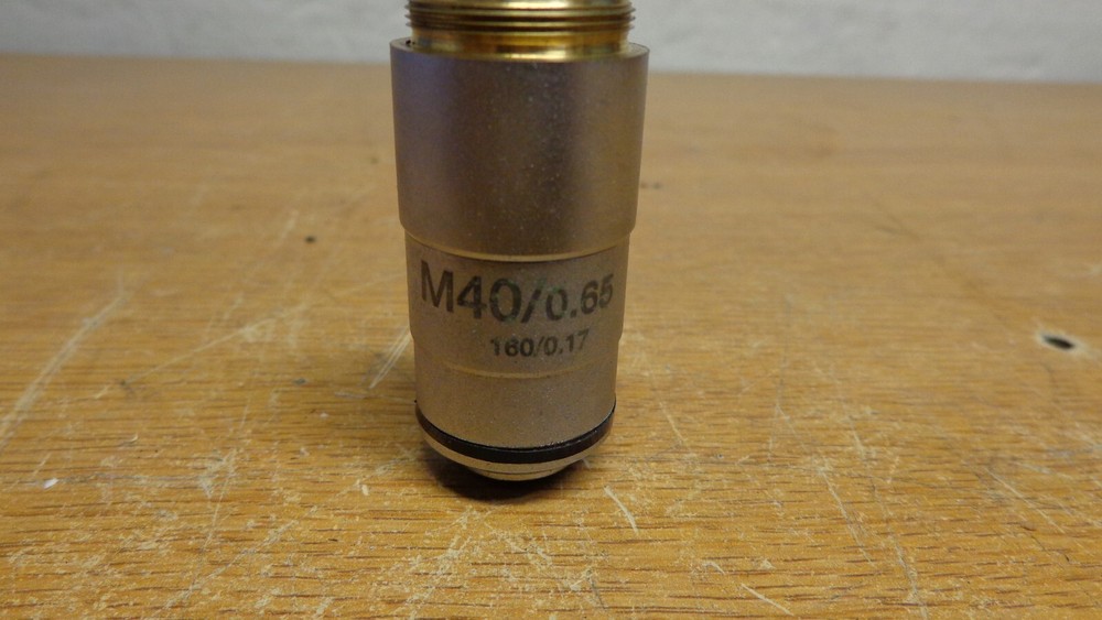 MICROSCOPE objective lens m 10/0.25 red line