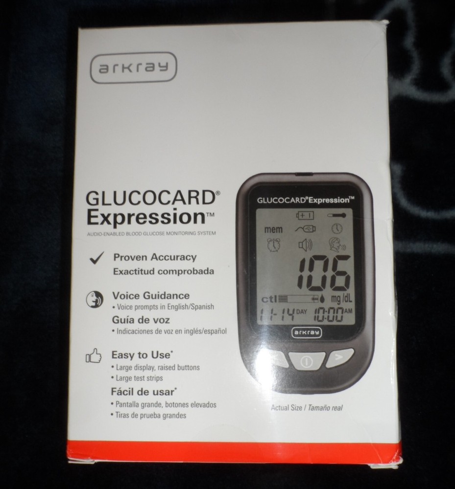 Arkray Glucocard Expression Blood Sugar Tester Meter For GLucose Care