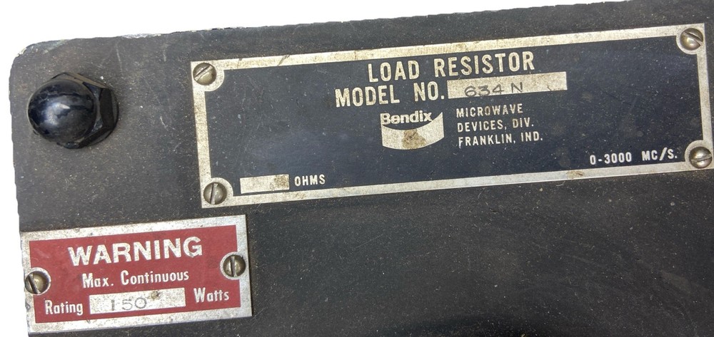 Bendix Load Resistor Model 634N 150 Watts Max Continuous