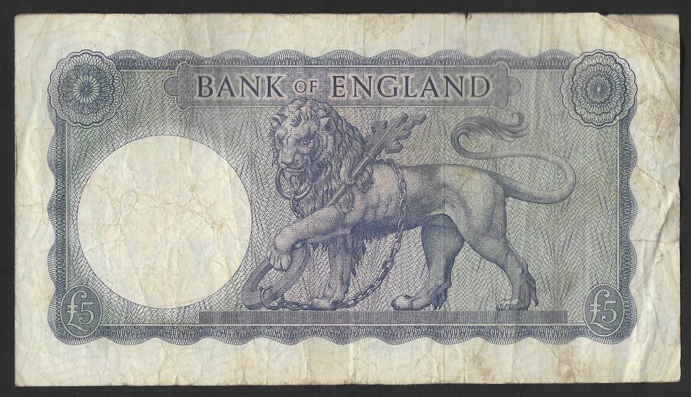 B280 O'BRIEN 1961 FIVE POUND £5 BANKNOTE - SELECT YOUR NOTE -