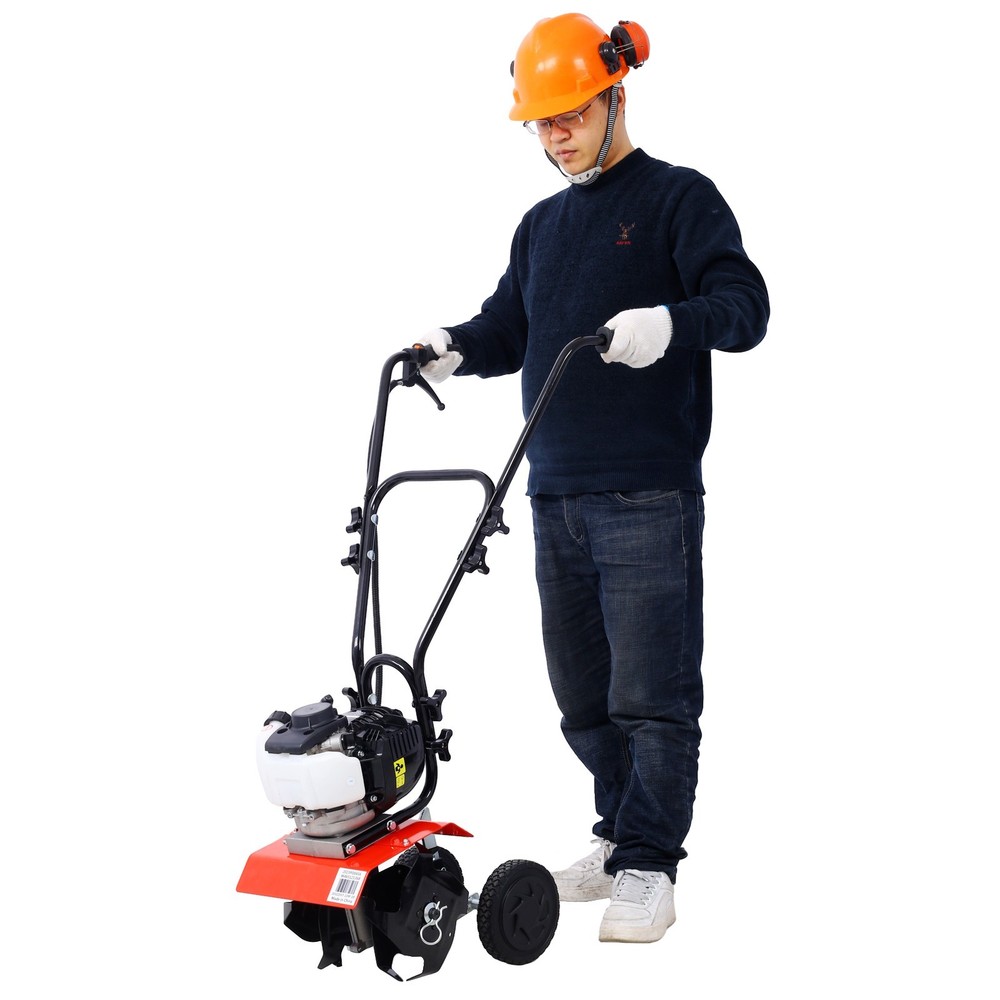 Mini Tiller 37.7cc 4-Stroke Viper Engine Gear Drive Cultivator
