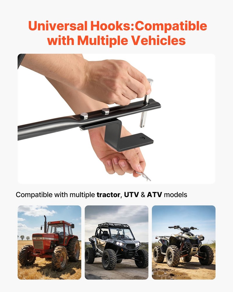 HOT/ Tow-Behind Spreader,9.8 ft Spreading Width,Broadcast Spreader w/10" All-Te