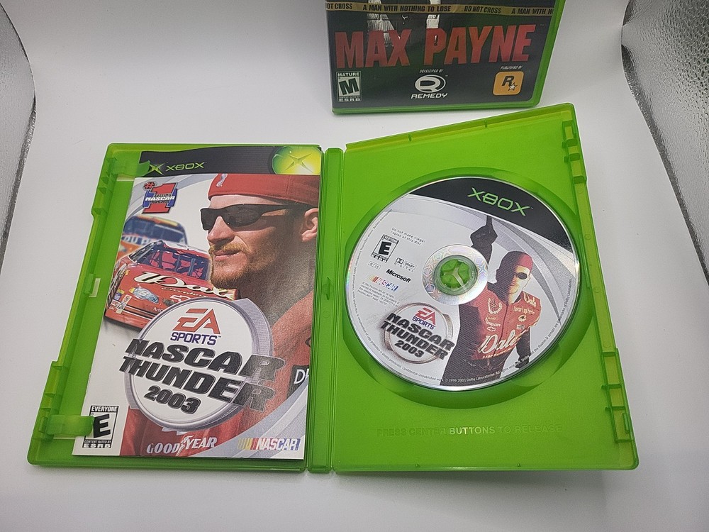 Original Xbox Controller Bundle 2 Controllers DVD Remote + 11 Games Lot Tested