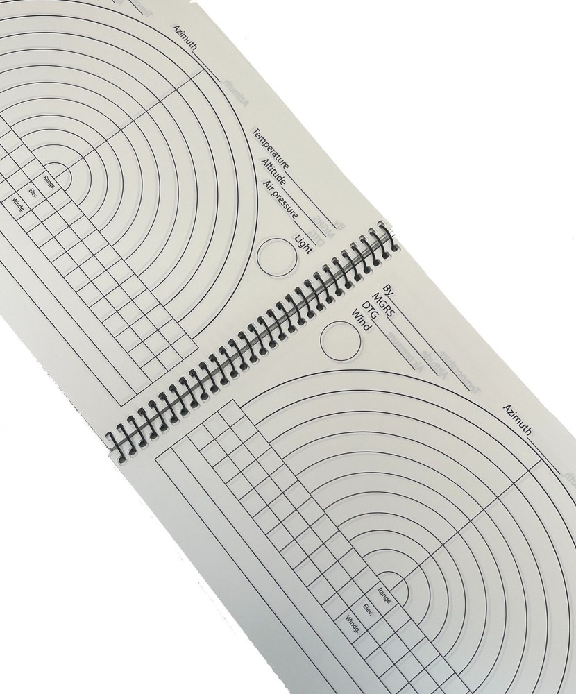 Modestone Snipers Logbook / Data Book Waterproof Notepad - Sniper Sharp Shooter