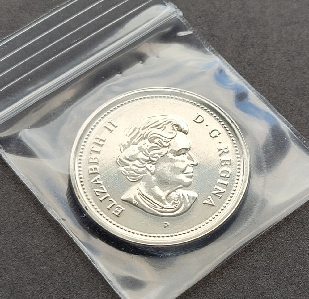 ***CANADA 25 CENTS COLOURED 2005 *** CANADA DAY ***