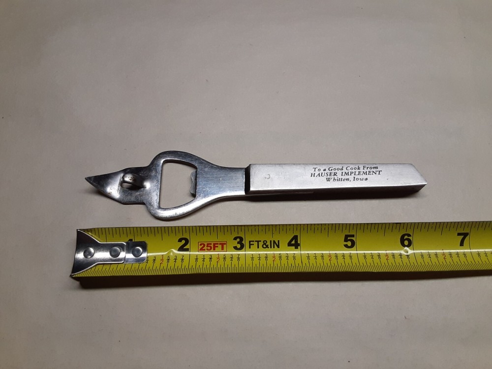 Hauser Implement Whitten Iowa can or bottle opener