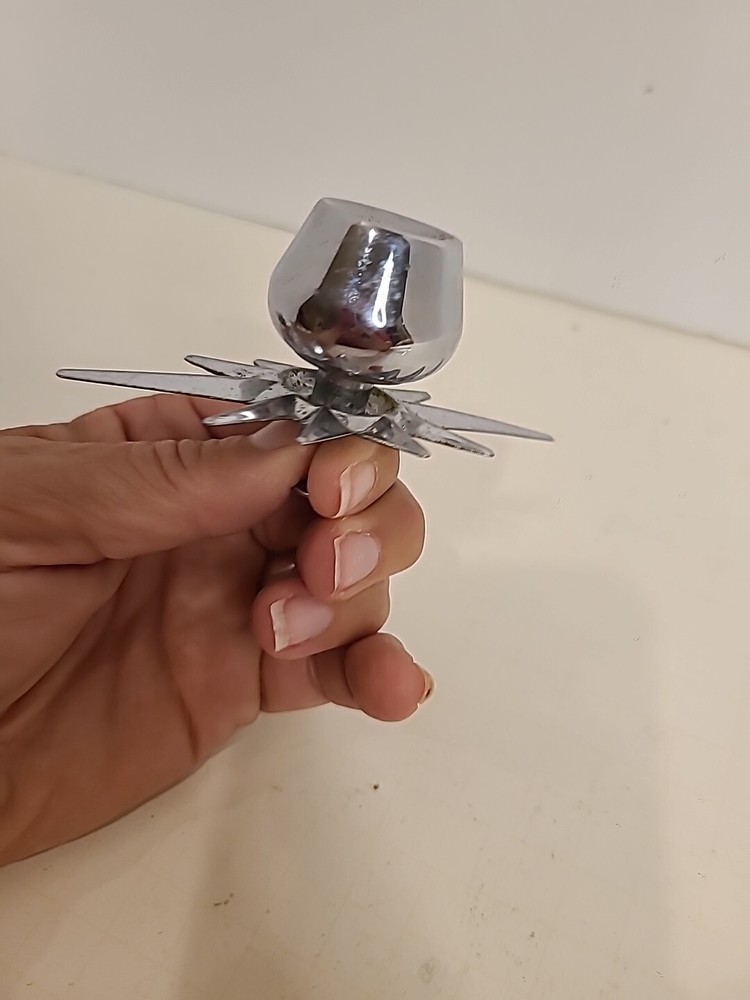 Vintage ATOMIC STARBURST MID CENTURY DRAWER PULL WITH SCREW