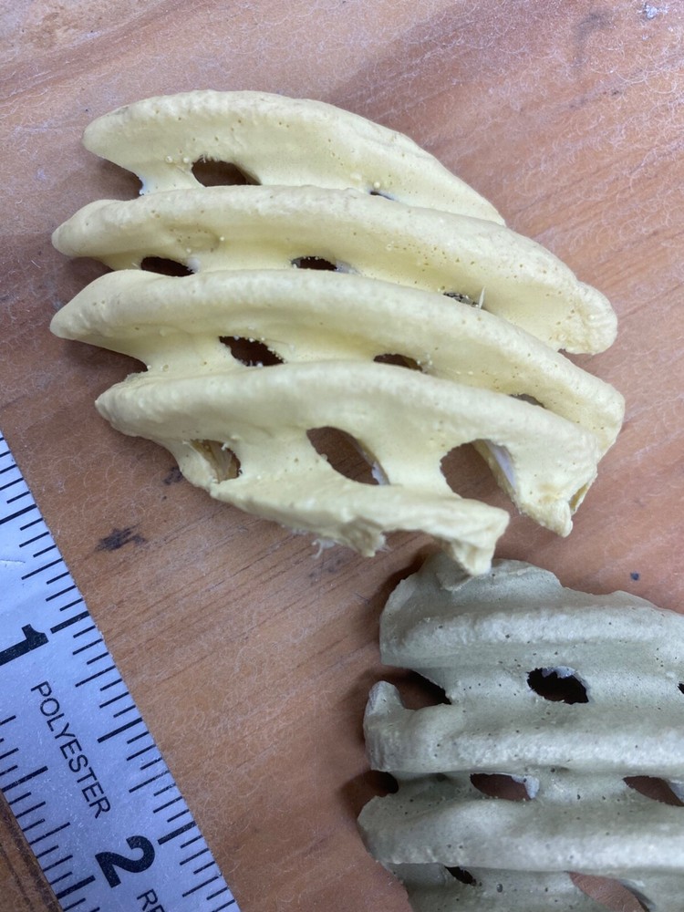 Plastic waffle fries