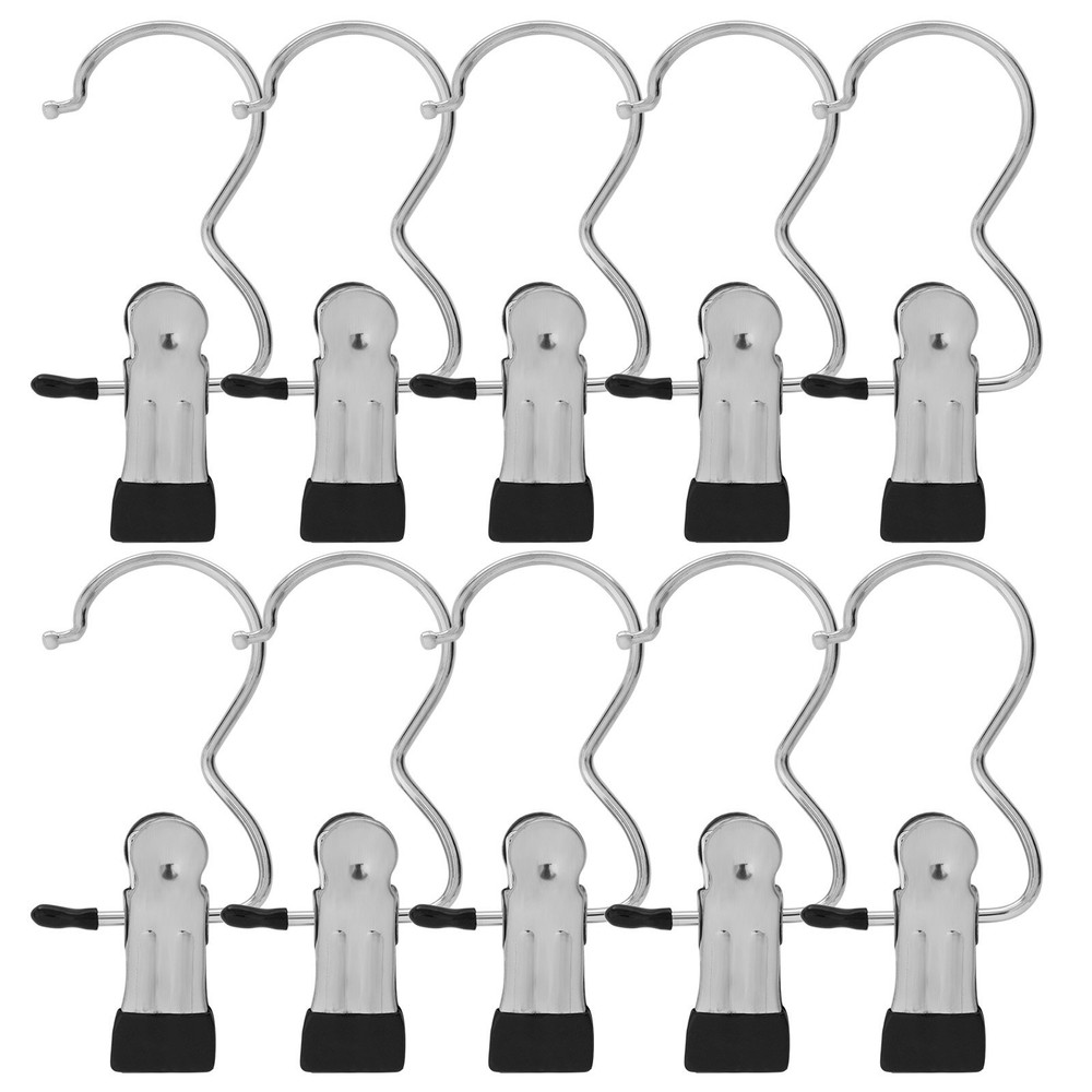 20 Pack Boot Hanger Clips Laundry Hanging Hooks Clothes Pins for Pants Socks
