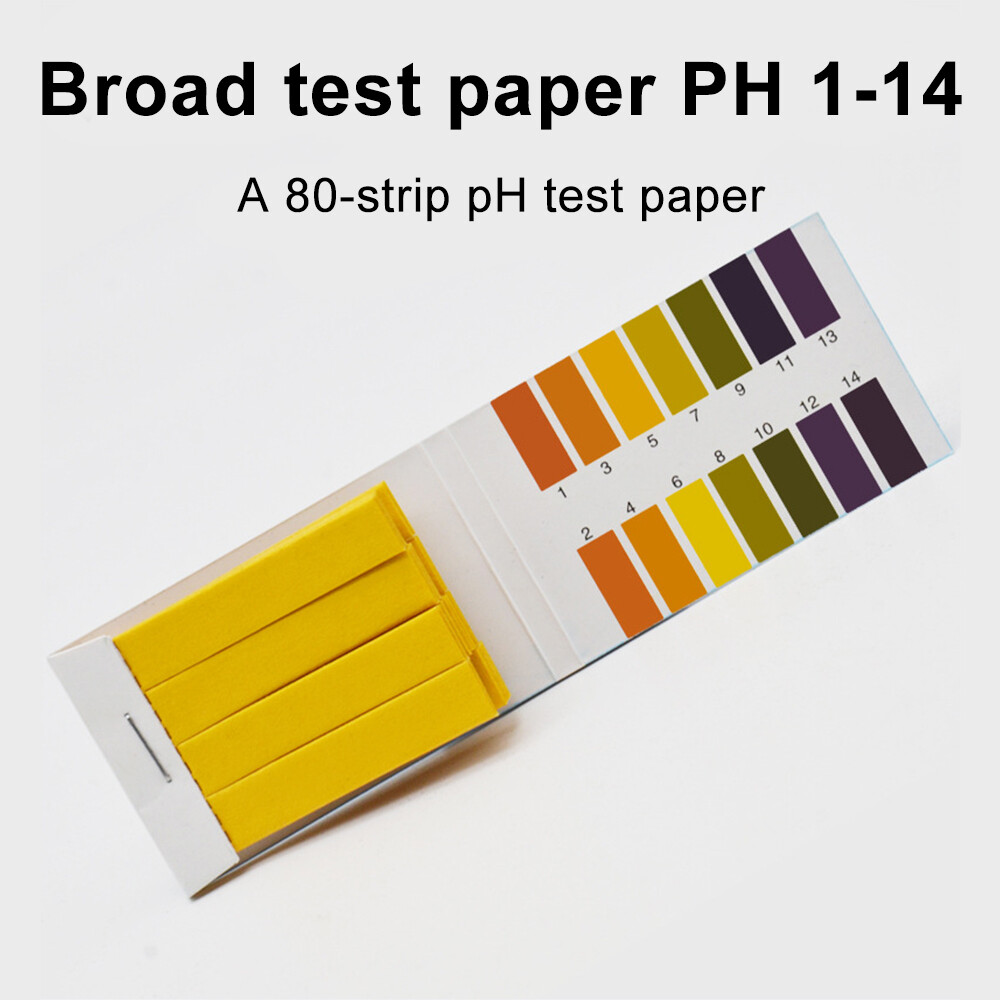 80 PH Test Strips Litmus Test Paper Full Range 1-14 pH Acidic Alkaline Indicator
