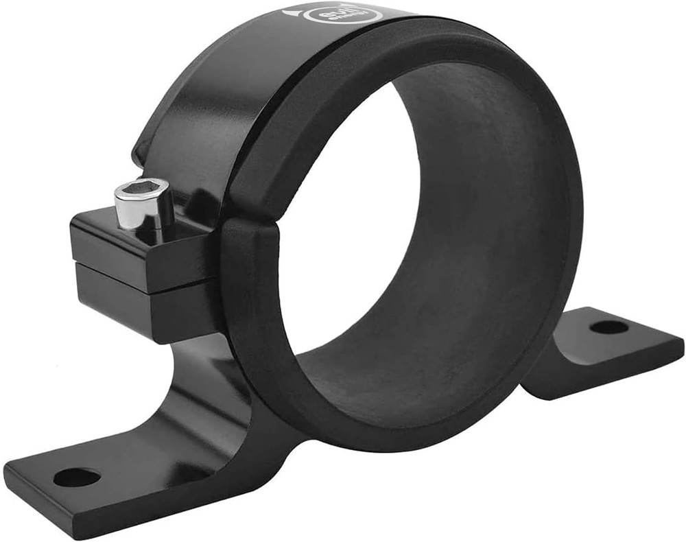 60mm Fuel Filter Mounting Bracket, Fuel Pump Clamp Holder Black