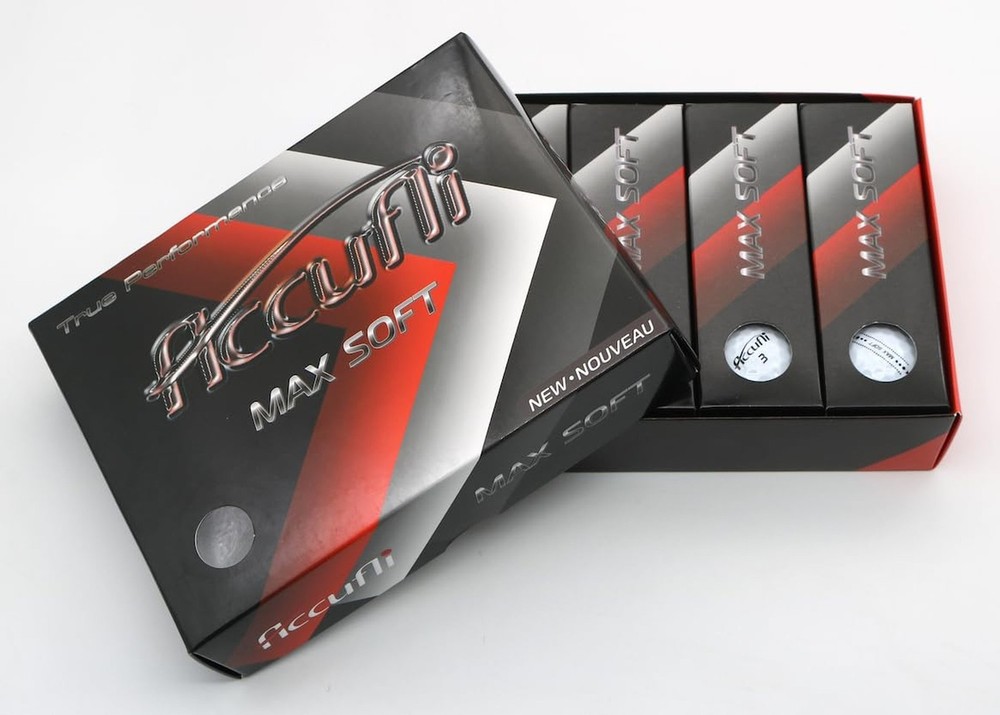 ACCUFLI Max Soft Golf Balls White 12-Pack