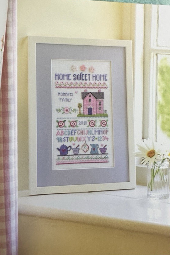 Home Sweet Home Cross Stitch Pattern Book 8 Sampler Patterns 2010 Christmas