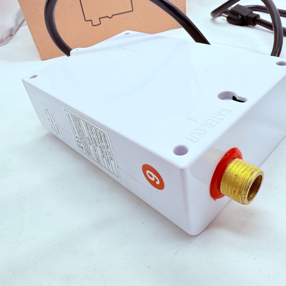 Ecotinymach 110V Tankless Water Heater Electric, 3000W Compact Under Sink