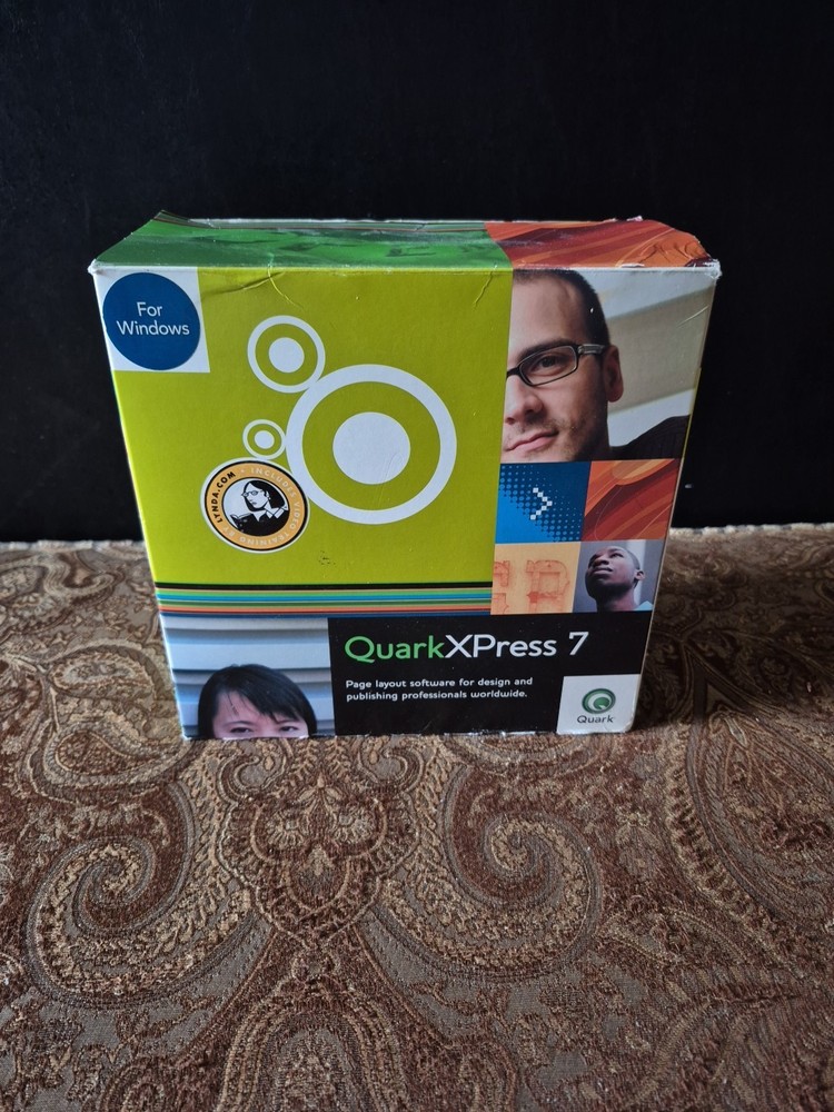 QuarkXPress 7 for Windows - Complete With Manuals, Paperwork, Discs - Used
