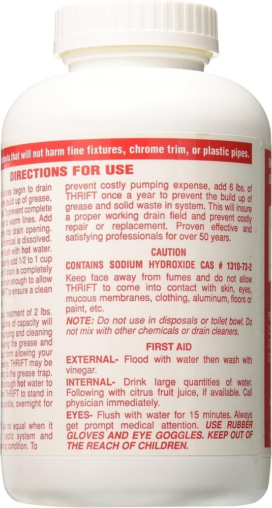 GIDDS-TY-0400879 2 lb Drain Cleaner - Quick Clog Solution, Unscented & Powerful