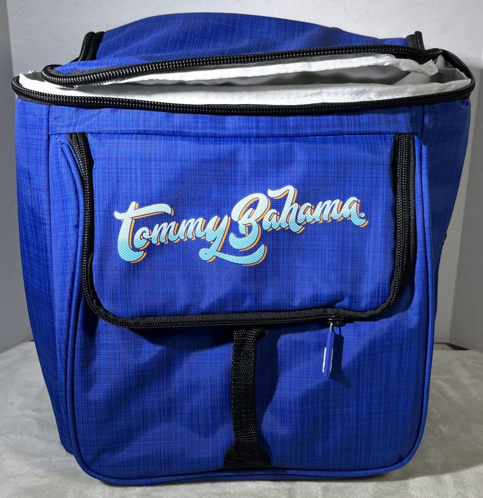 Tommy Bahama 2 Piece Cooler Set Backpack Rolling Party Picnic Blue